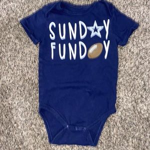 Dallas cowboys onesie size 12 months.